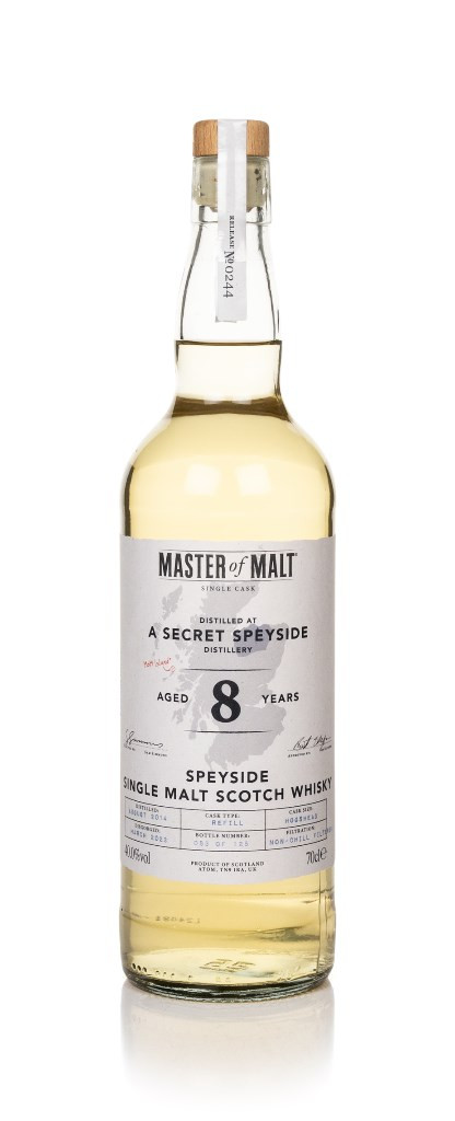 Secret Speyside Distillery 8 Year Old 2014 Single Cask (Master of Malt Island)