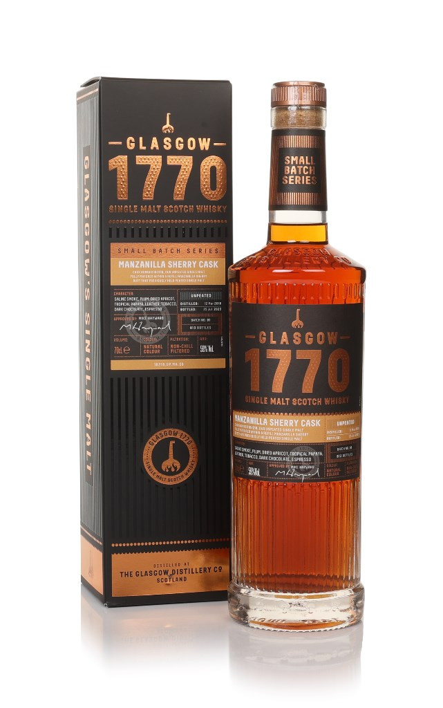 Glasgow 1770 Manzanilla Sherry Cask (Unpeated) 70cl