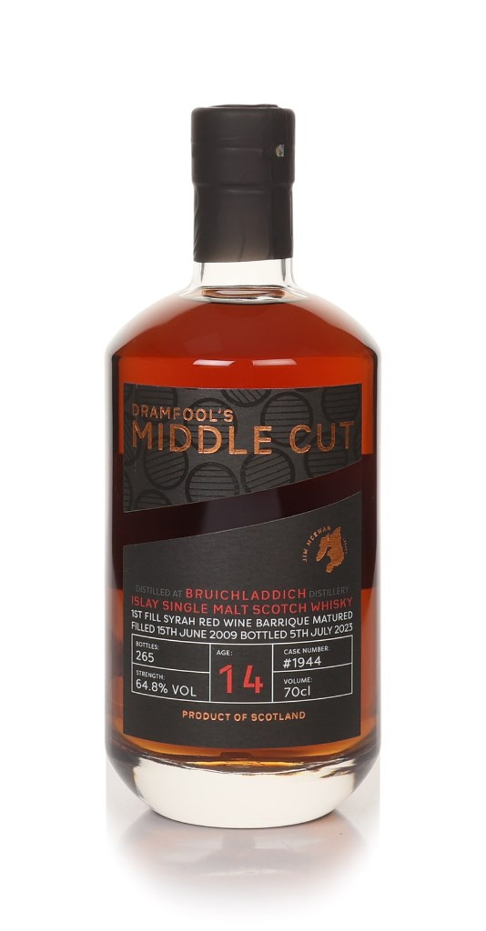 Bruichladdich 14 Year Old 2009 (cask 1944) - Middle Cut (Dramfool) 70cl