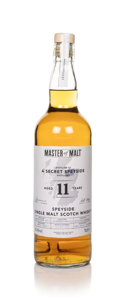 A Secret Speyside Distillery 11 Year Old 2011 (Master of Malt) 70cl