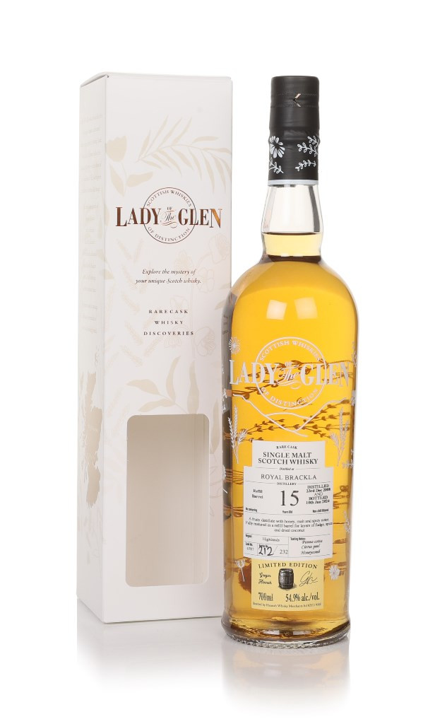 Royal Brackla 15 Year Old 2008 (cask 6787) - Lady of the Glen (Hannah Whisky Merchants) 70cl