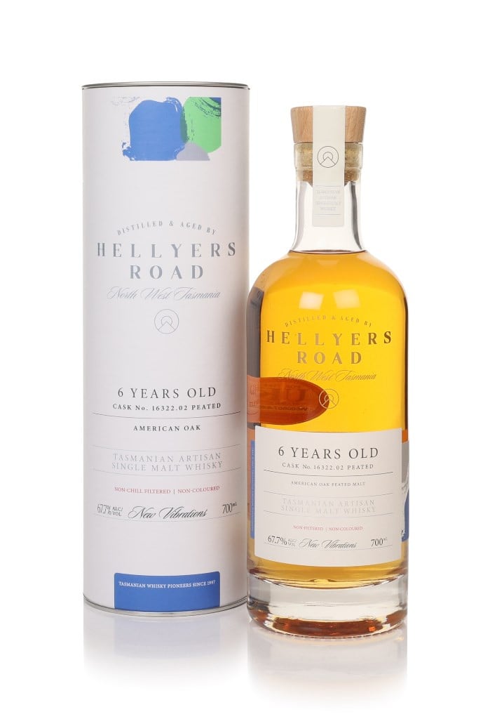 Hellyers Road 6 Year Old (cask No.16322.02 Peated)  New Vibrations 70cl
