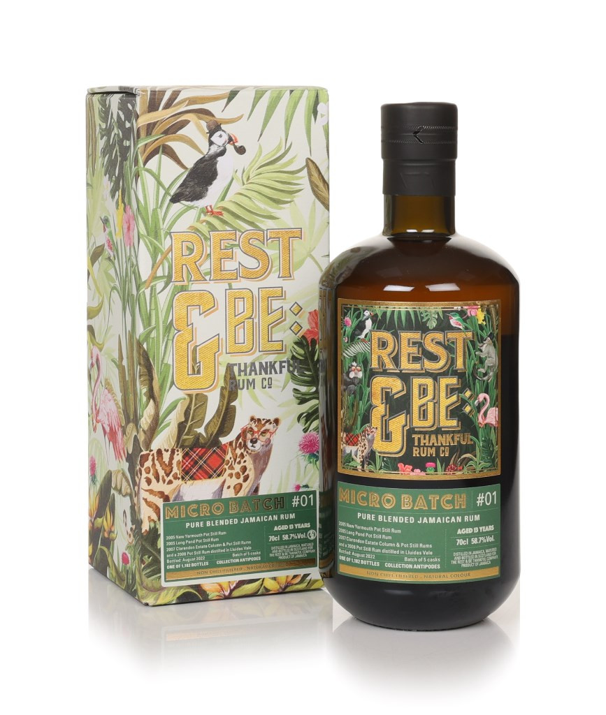 Micro Batch 13 Year Old Jamaican Rum Antipodes - Rest & Be Thankful 70cl