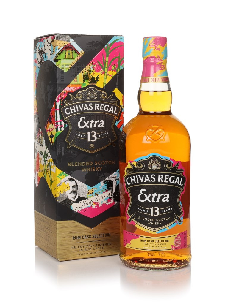 The Ardmore & Chivas Regal Extra 13 セット Chivas Regal 13 Year Old Extra - Rum Cask Collection 100cl Whisky