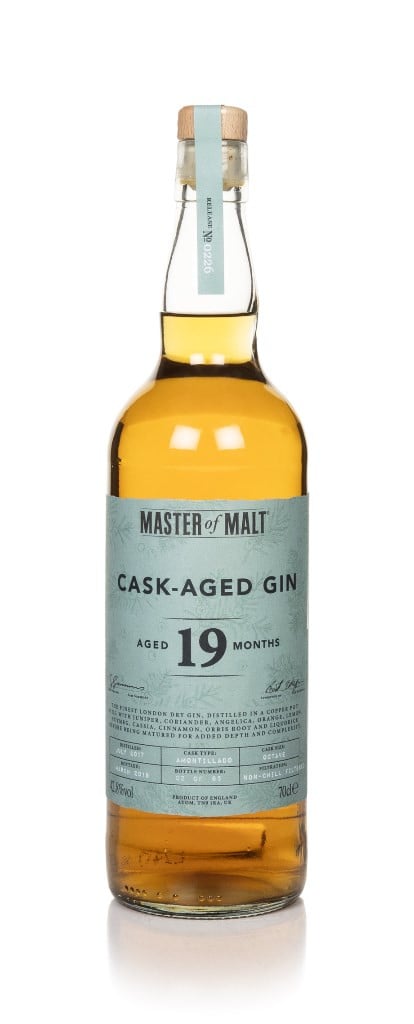 Amontillado Cask Aged Gin 19 Month Old 2017 (Master of Malt) 70cl