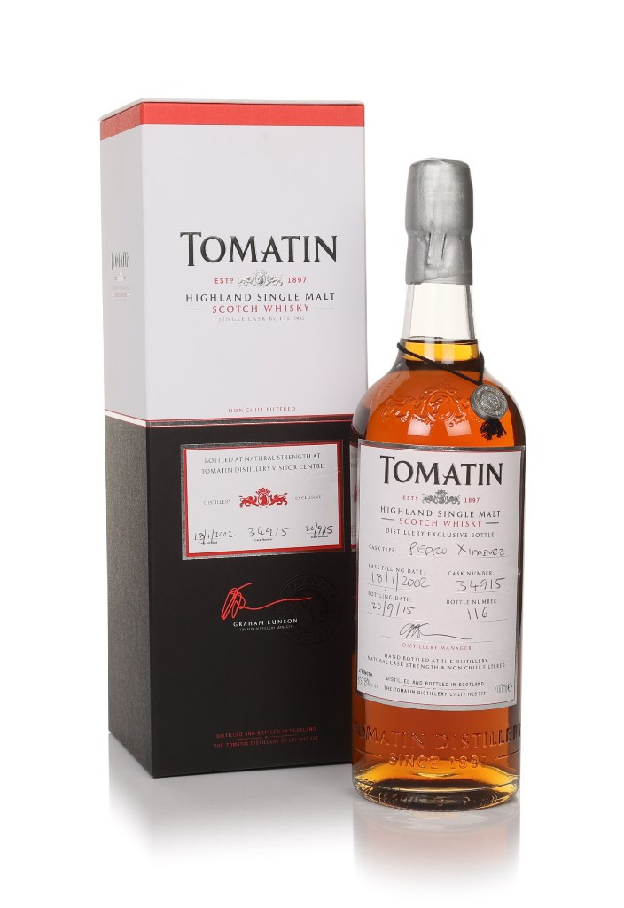 Tomatin 13 Year Old 2002 (cask 34915) Pedro Ximénez Cask - Distillery Exclusive 70cl