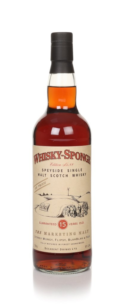 'The Marketing Malt' 15 Year Old 2008 - Whisky Sponge Edition No.88 (Decadent Drinks) 70cl