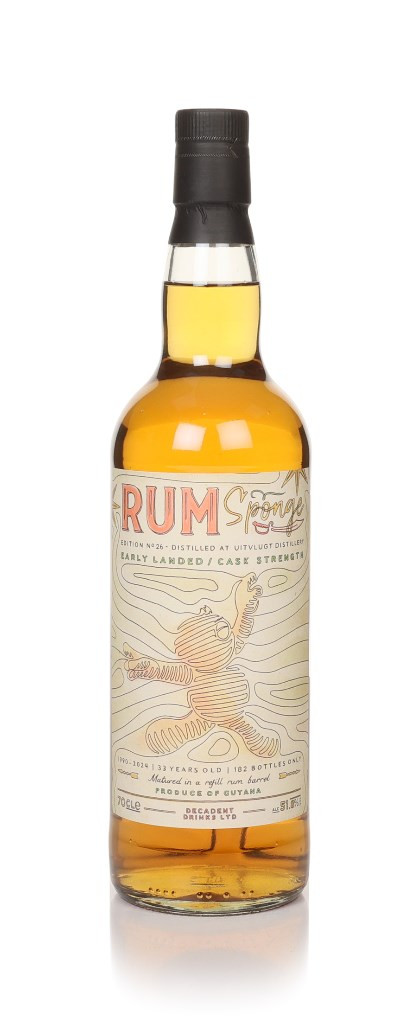 Uitvlugt 33 Year Old 1990 - Rum Sponge Edition No.26 (Decadent Drinks) 70cl