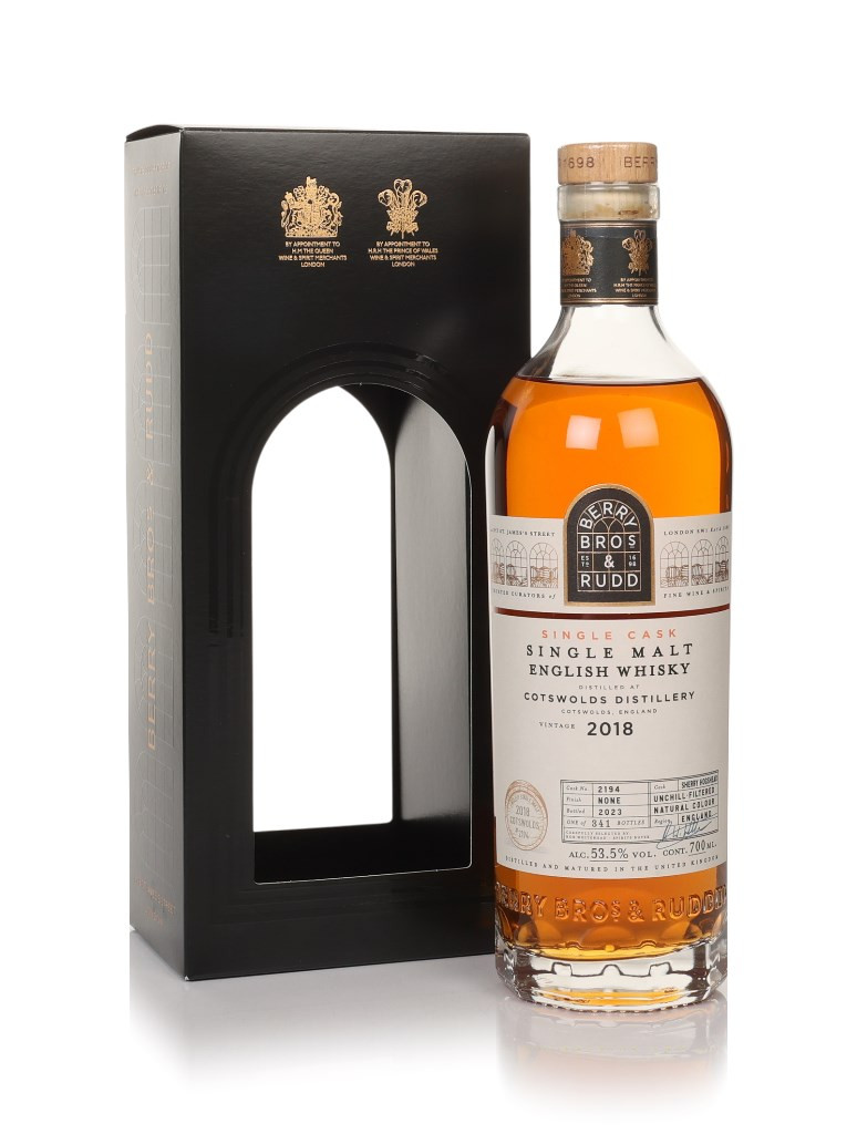Cotswolds 2018 (bottled 2023) (cask 2194) - Berry Bros. & Rudd 70cl