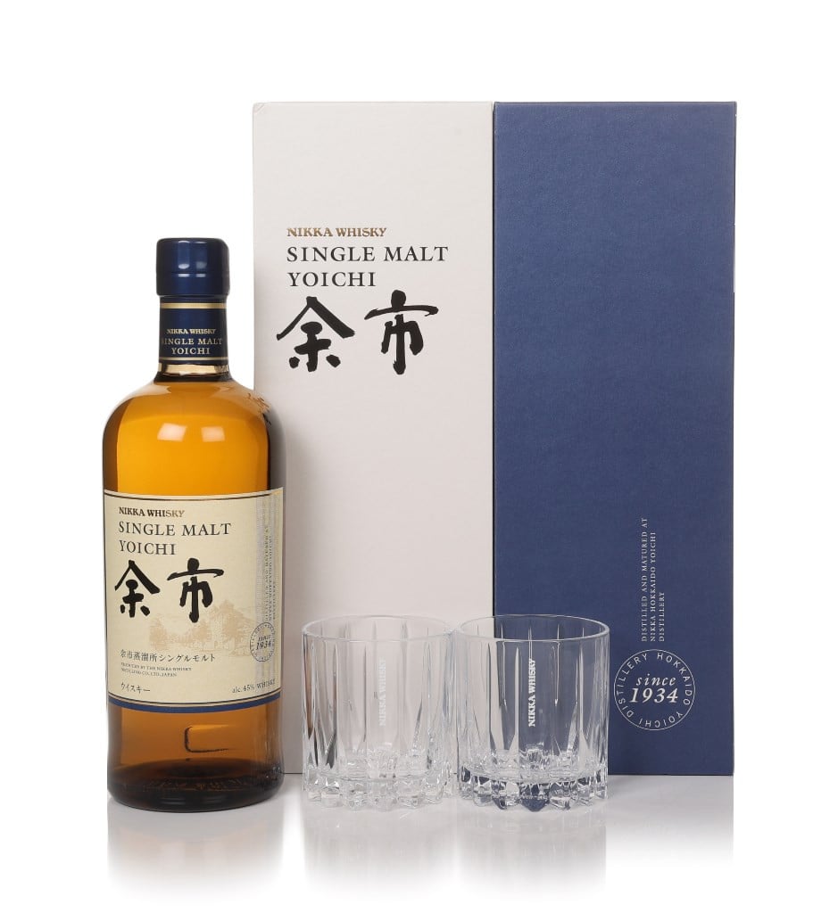 Yoichi Single Malt Gift Set with 2x Glasses 70cl
