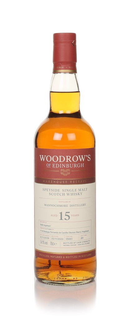 Mannochmore 15 Year Old 2008 (cask 15693) - Woodrow's of Edinburgh 70cl