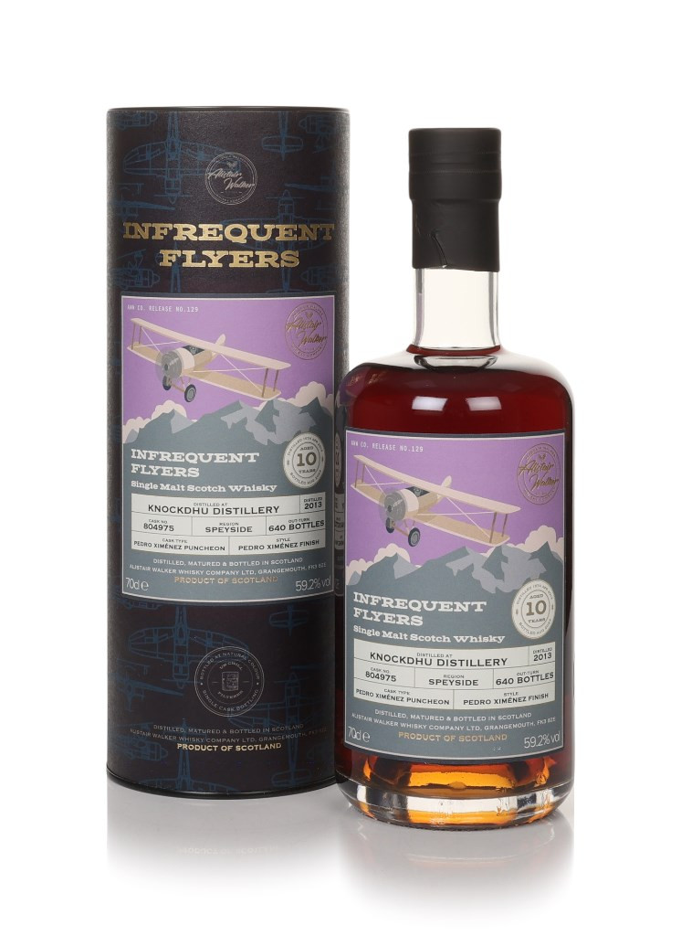 Knockdhu 10 Year Old 2013 (cask 804975) - Infrequent Flyers (Alistair Walker) 70cl