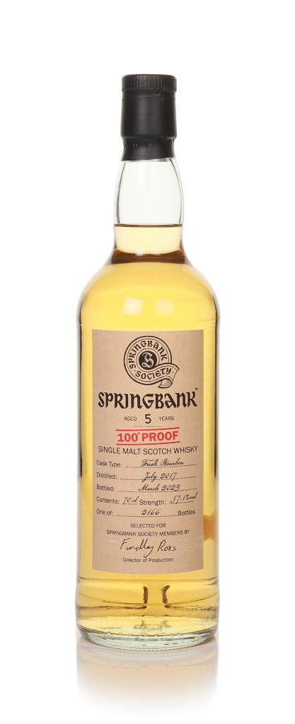 Springbank 5 Year Old 2017 100 Proof - Springbank Society 70cl