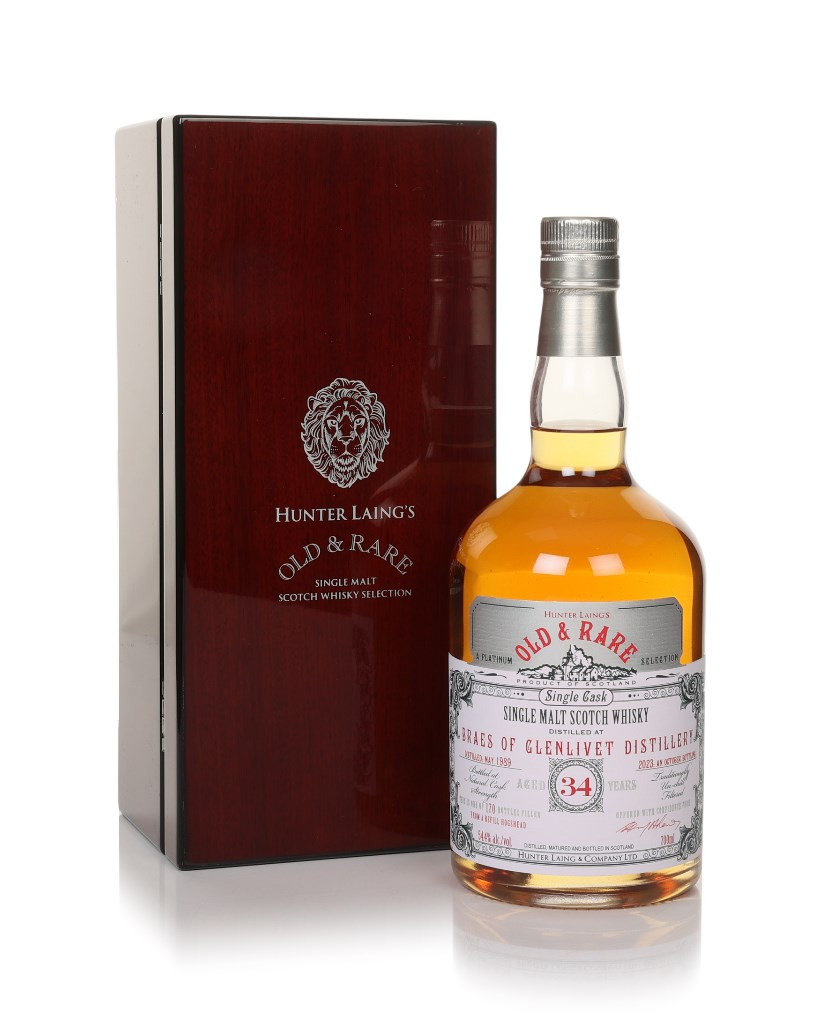 Braes Of Glenlivet 34 Year Old 1989 - Old & Rare Platinum (Hunter Laing)