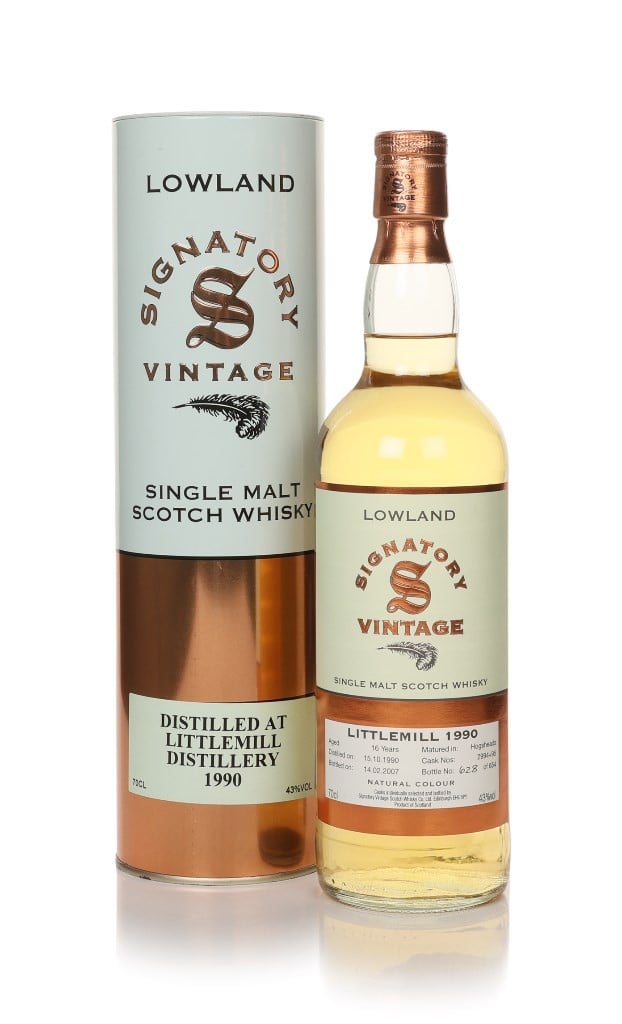 Littlemill 16 Year Old 1990 (casks 2994+95) - Signatory Vintage 70cl