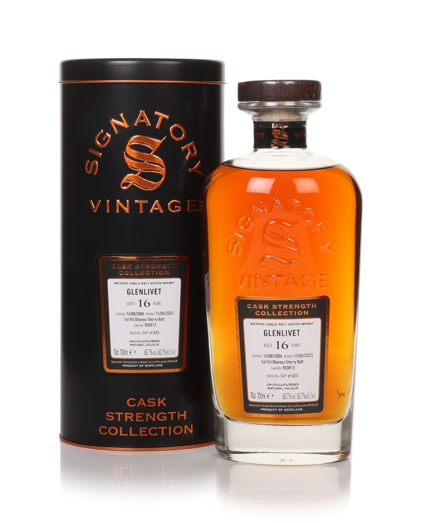 Glenlivet 16 Year Old 2006 (cask 900815) - Cask Strength Collection (Signatory) 70cl