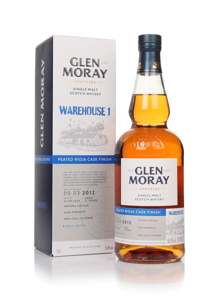 Glen Moray 11 Year Old 2012 Peated Rioja Finish - Warehouse 1 70cl