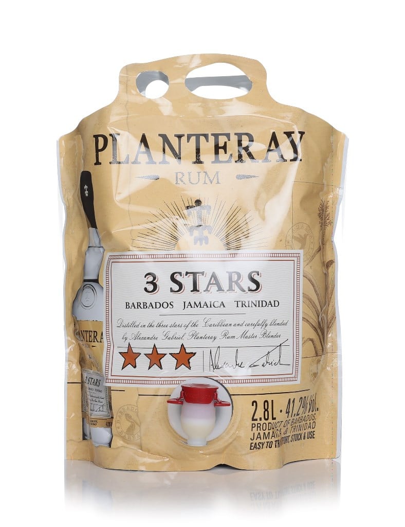 Planteray 3 Stars White Rum Pouch (2.8L) 280cl