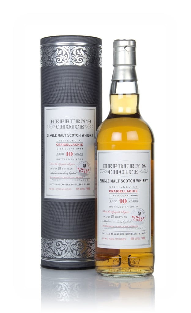 Craigellachie 10 Year Old 2008 - Hepburn's Choice (Langside) 70cl