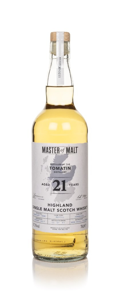 Tomatin 21 Year Old 1996 (Master of Malt) 70cl