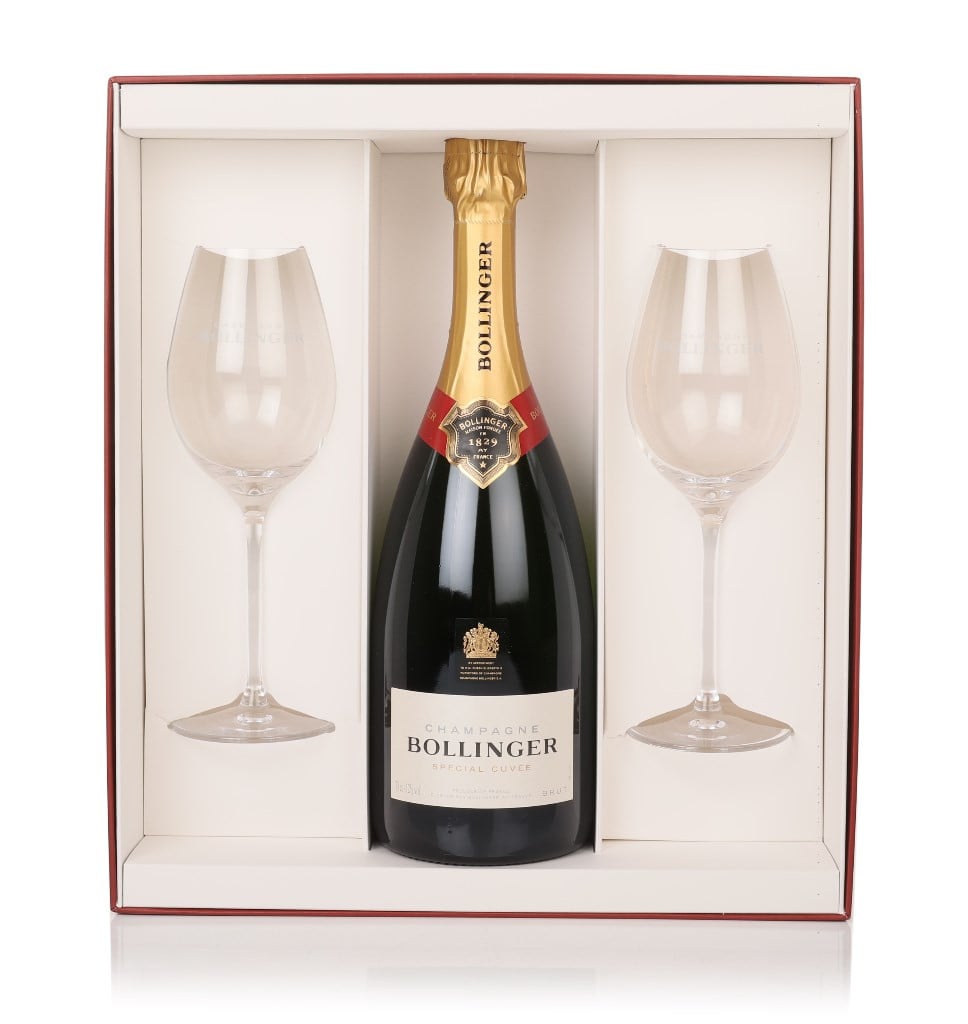 Bollinger Special Cuvée with 2x Elizabeth Glasses 75cl