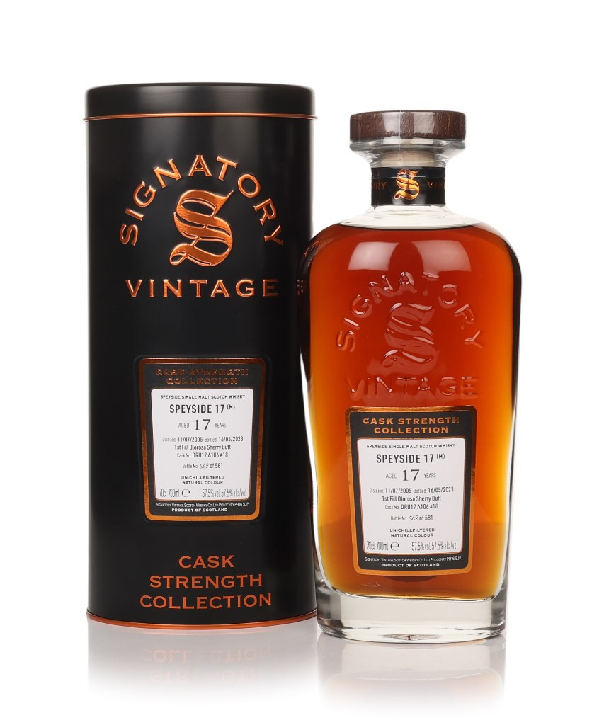 Secret Speyside 17 Year Old 2005 (cask DRU 17/A106 #18) - Cask Strength Collection (Signatory) 70cl