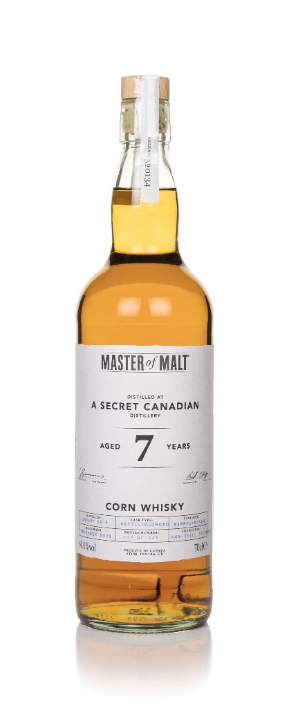 Secret Canadian Distillery 7 Year Old 2015 (Master of Malt) 70cl