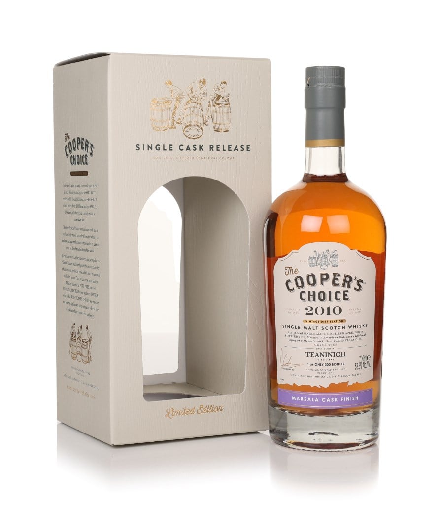 Teaninich 12 Year Old 2010 (cask 707333) - The Cooper's Choice (The Vintage Malt Whisky Co.) 70cl