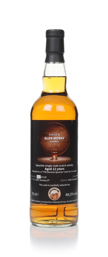 Glen Moray 12 Year Old 2008 (cask 28B) - Fadandel 70cl