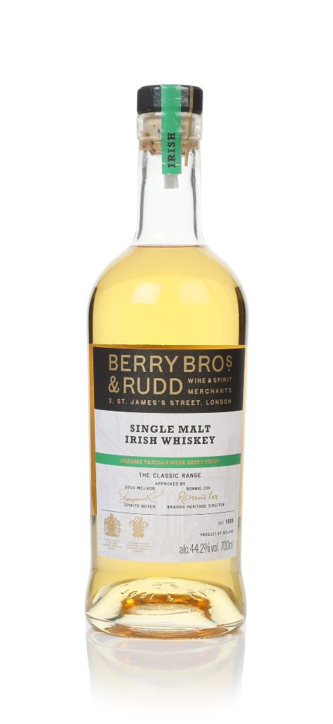 Berry Bros & Rudd Single Malt Irish Whiskey - The Classic Range 70cl