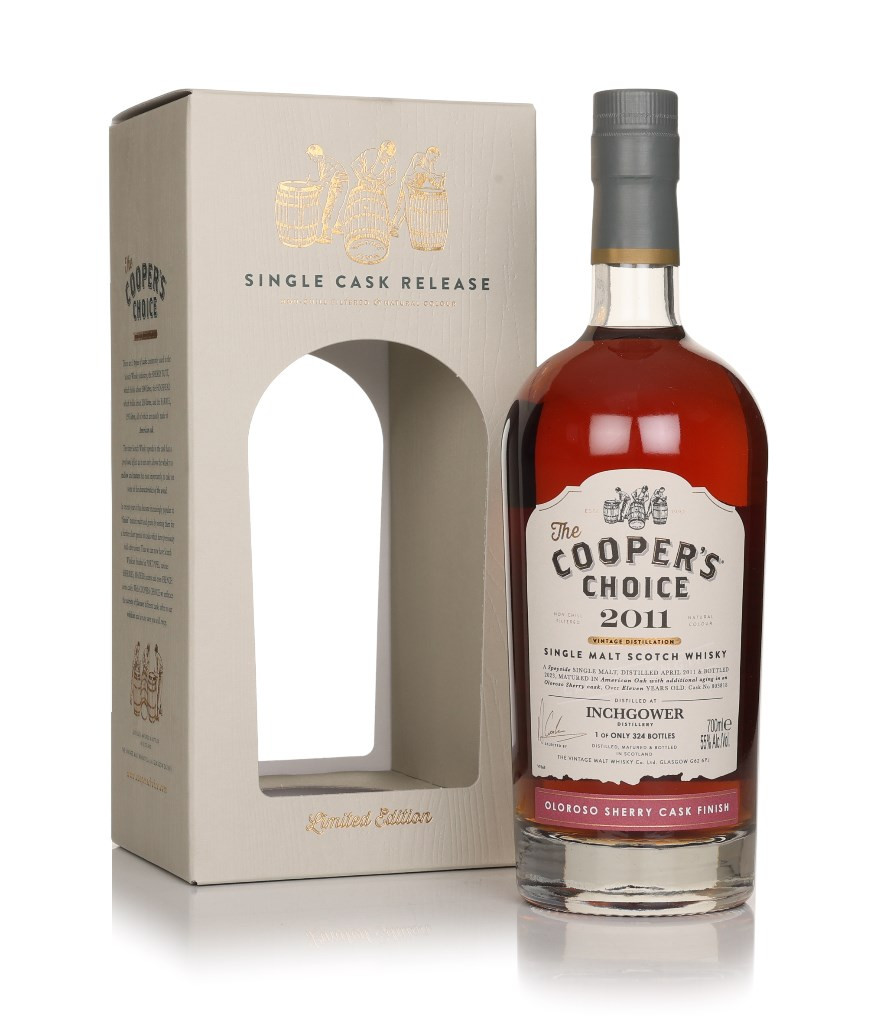 Inchgower 11 Year Old 2011 (cask 803818) - The Cooper's Choice (The Vintage Malt Whisky Co.) 70cl