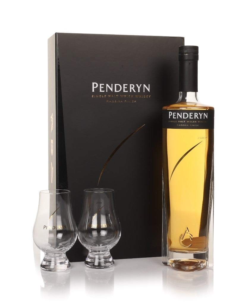 Penderyn Madeira Finish Gift Set with 2x Glasses 70cl