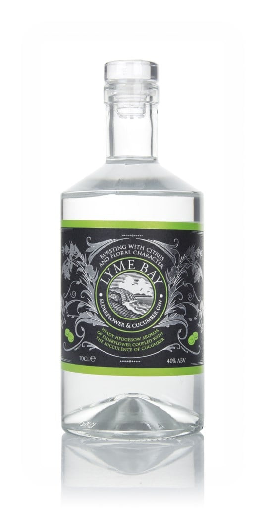 Lyme Bay Elderflower & Cucumber Gin 70cl