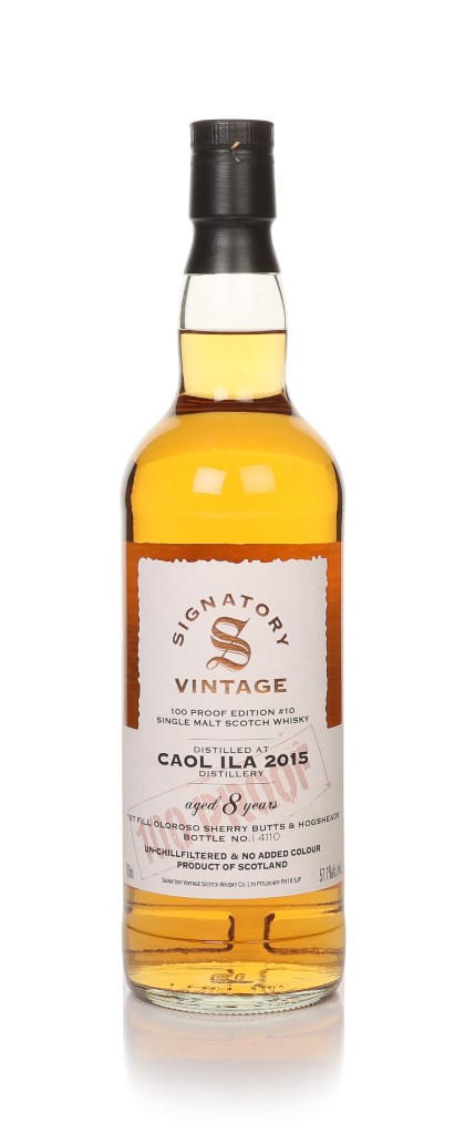 Caol Ila 8 Year Old 2015 - 100 Proof Edition #10 (Signatory) 70cl