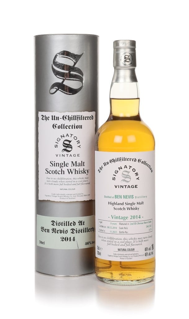 Ben Nevis 8 Year Old 2014 (casks 260 & 262) - Un-Chillfiltered Collection (Signatory) 70cl