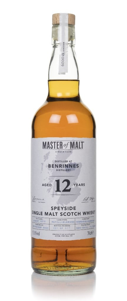 Benrinnes 12 Year Old 2010 Single Cask (Master of Malt) 70cl