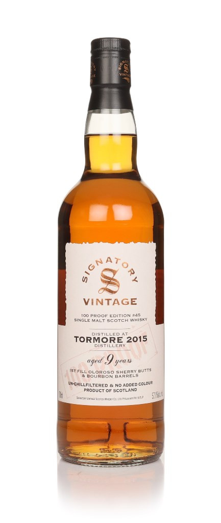 Tormore 9 Year Old 2015 - 100 Proof Edition #45 (Signatory) 70cl