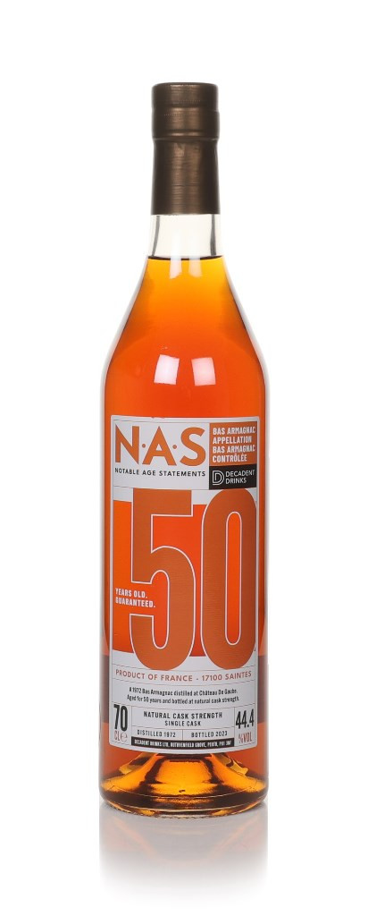 Château De Gaube 50 Year Old 1972 Bas Armagnac - Notable Age Statements (Decadent Drinks) 70cl