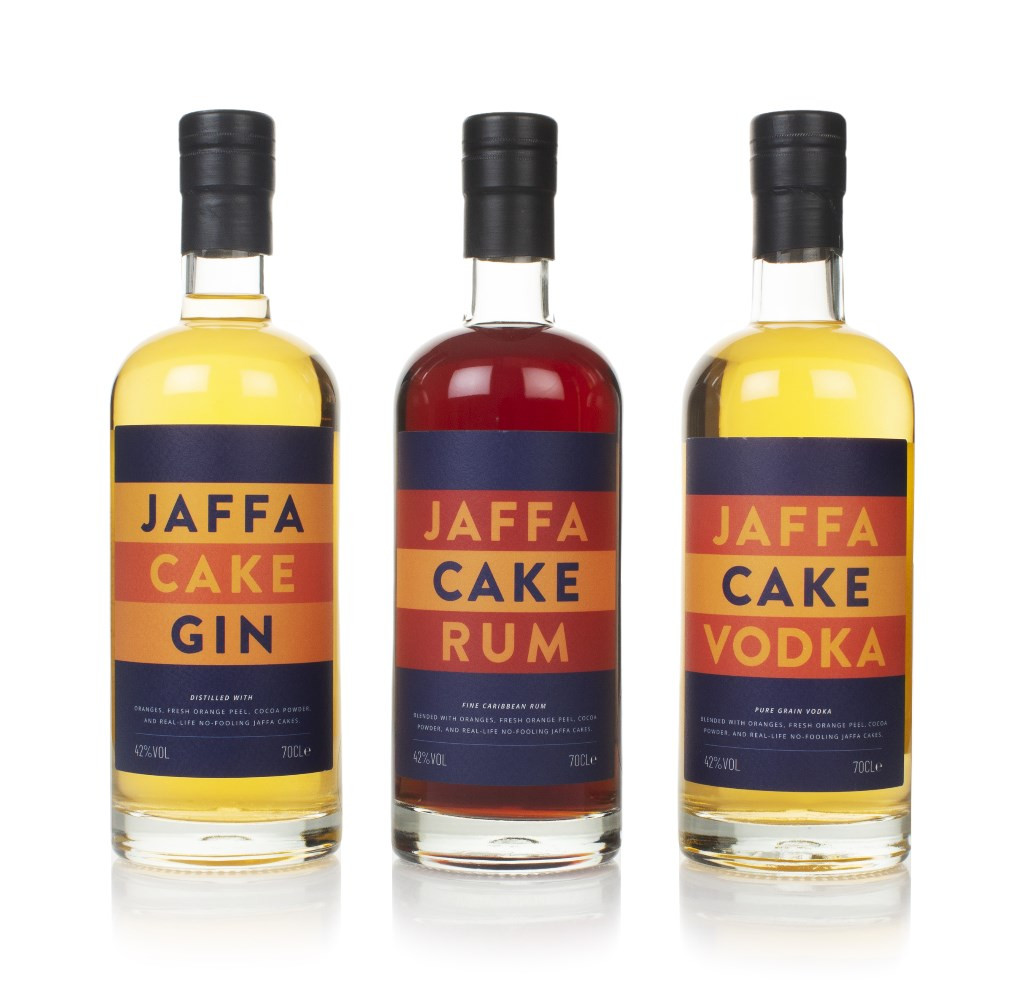 Jaffa Cake Gin, Rum, & Vodka Bundle 210cl