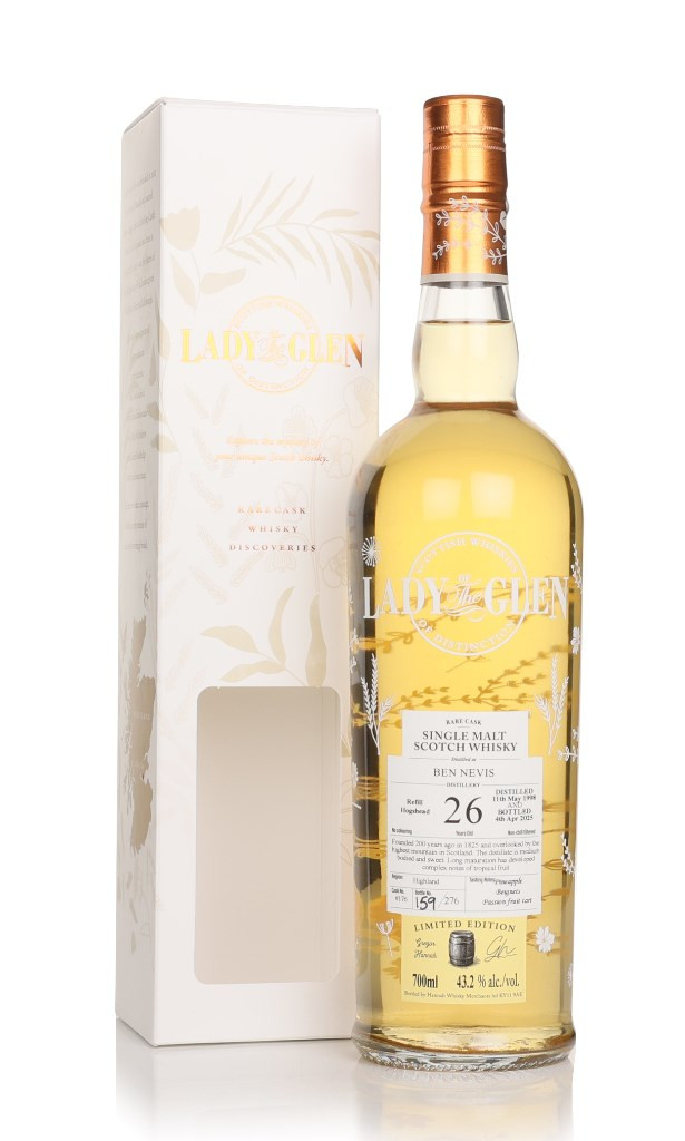 Ben Nevis 26 Year Old 1998 (cask 176) - Lady of the Glen (Hannah Whisky Merchants) 70cl