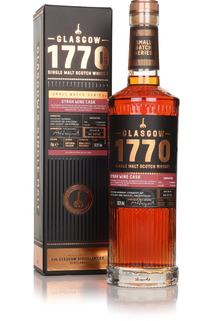 Glasgow 1770 Syrah Wine Cask Finish (Unpeated) 70cl