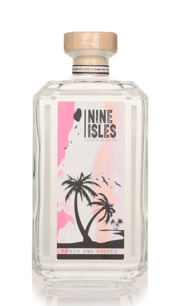 Nine Isles Peach and Lychee Gin 70cl