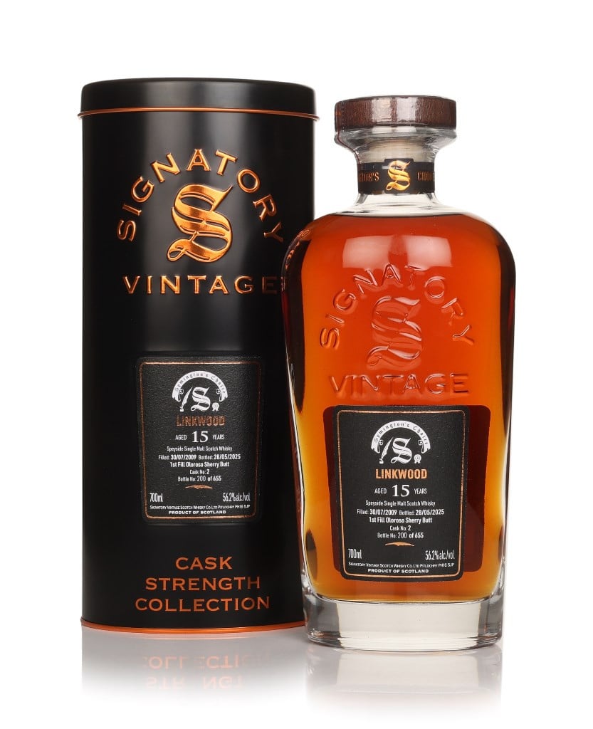 Linkwood 15 Year Old 2009 (cask 2) - Cask Strength Collection (Signatory) 70cl