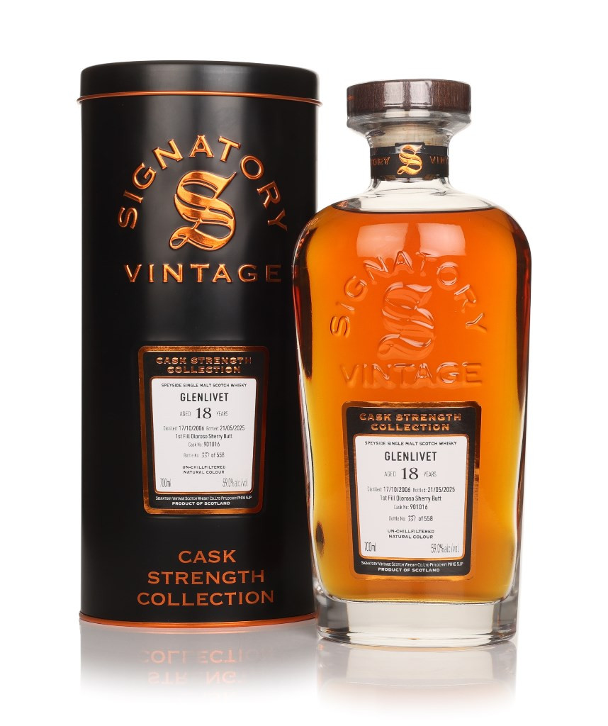 Glenlivet 18 Year Old 2006 (cask 901016) - Cask Strength Collection (Signatory) 70cl