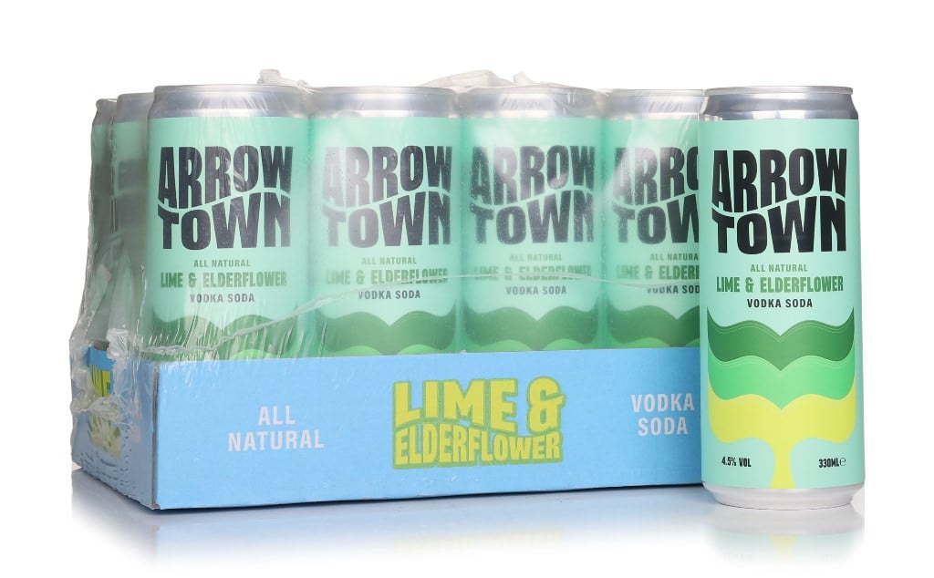 Arrowtown Lime & Elderflower Vodka Soda (12 x 330ml) 396cl
