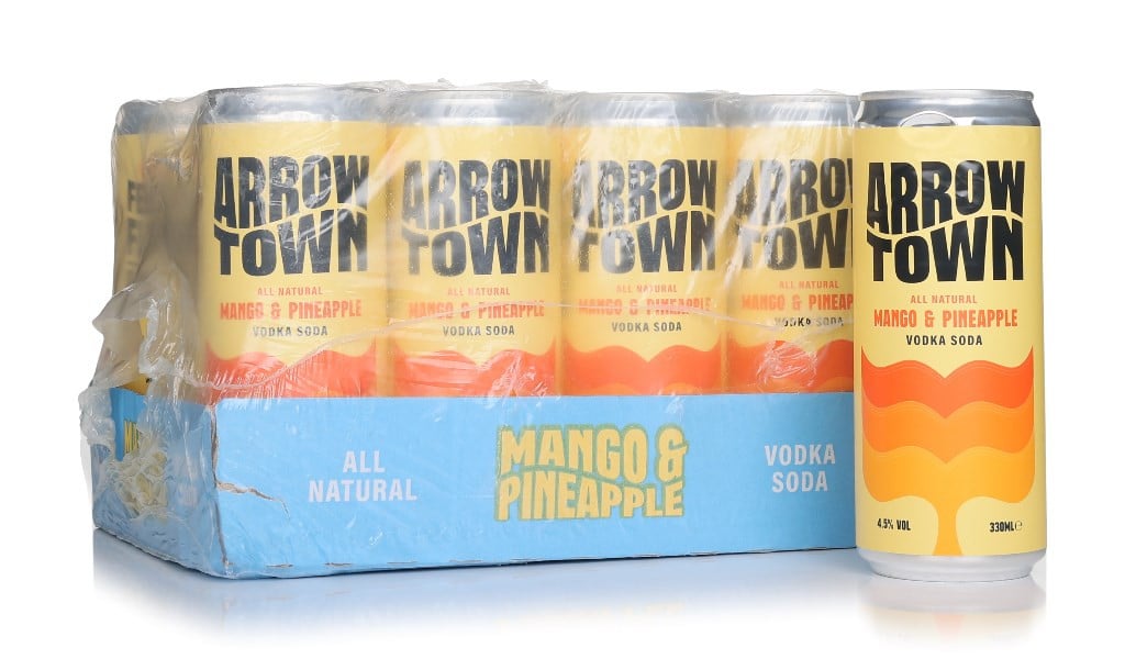 Arrowtown Mango & Pineapple Vodka Soda (12 x 330ml) 396cl