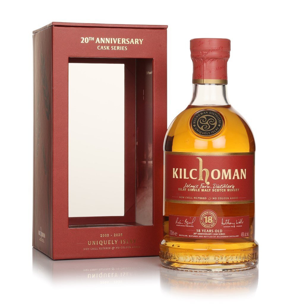 Kilchoman 18 Year Old Bourbon Cask Matured 20th Anniversary Series 70cl