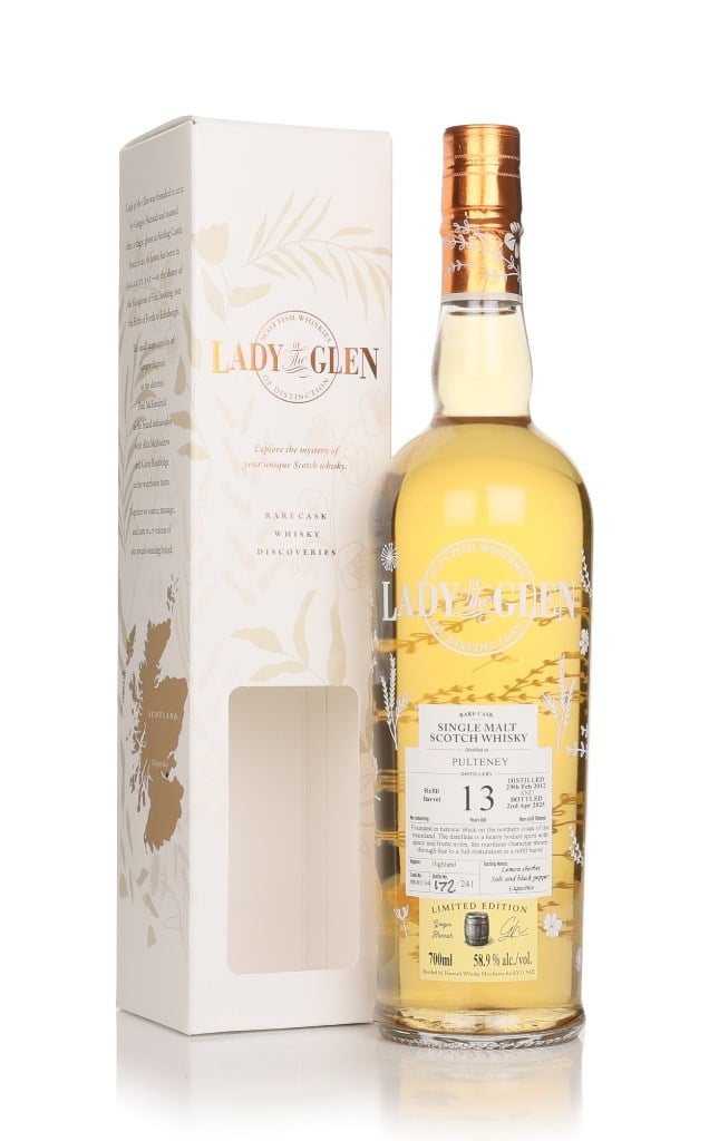 Pulteney 13 Year Old 2012 (cask 800134) - Lady of the Glen (Hannah Whisky Merchants) 70cl