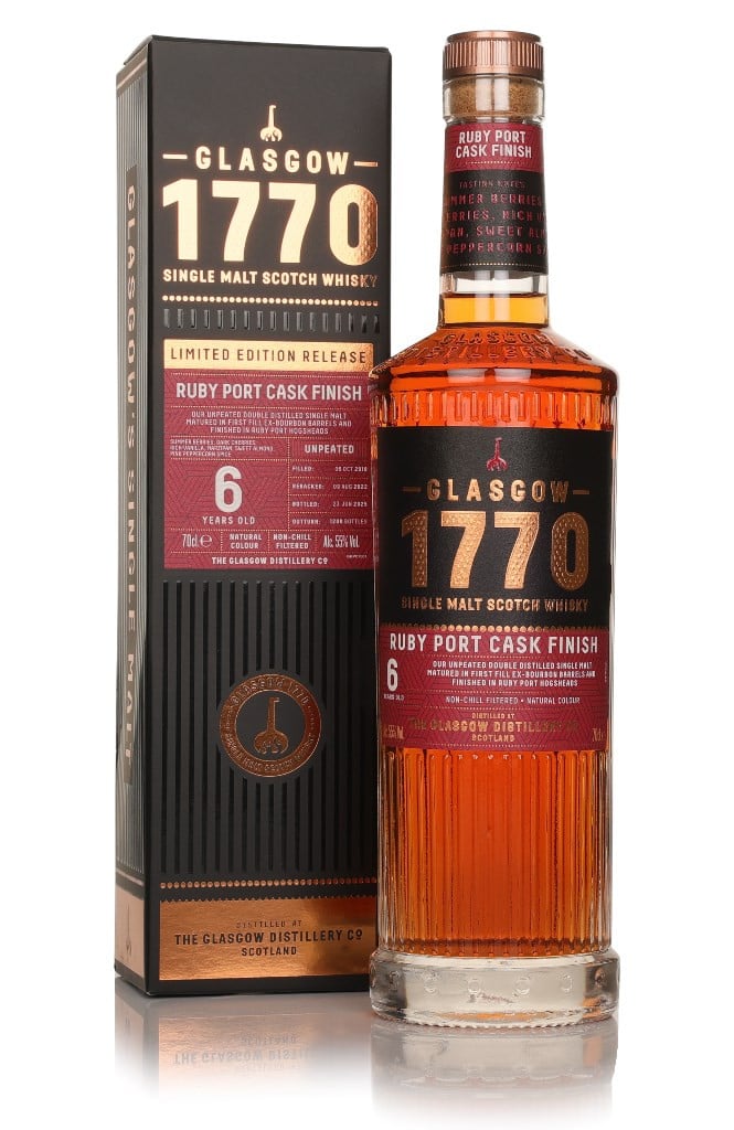 Glasgow 1770 Ruby Port Cask Finish (Unpeated) 70cl