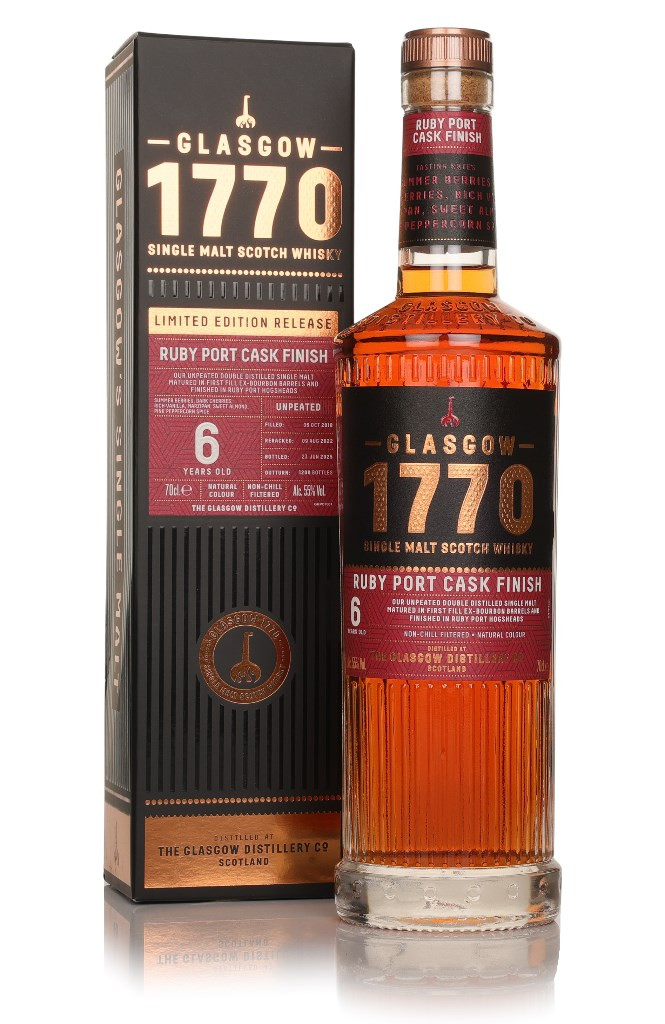 Glasgow 1770 6 Year Old Ruby Port Cask Finish (Unpeated)